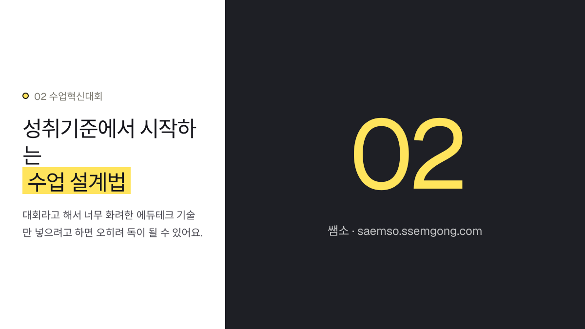 성취기준에서 시작하는 수업 설계법 — 수업혁신대회 1등급 입상 분석, 비결을 공개합니다 설명 이미지